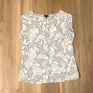 The Limited Cream and Black Printed Blouse